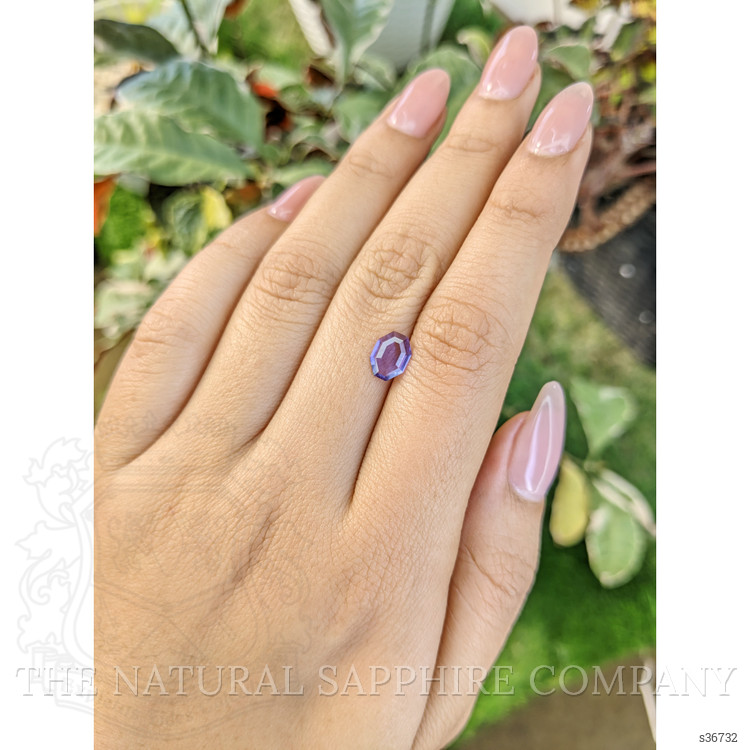 0.81 Ct. Pinkish Purple Sapphire from Ceylon (Sri Lanka)
