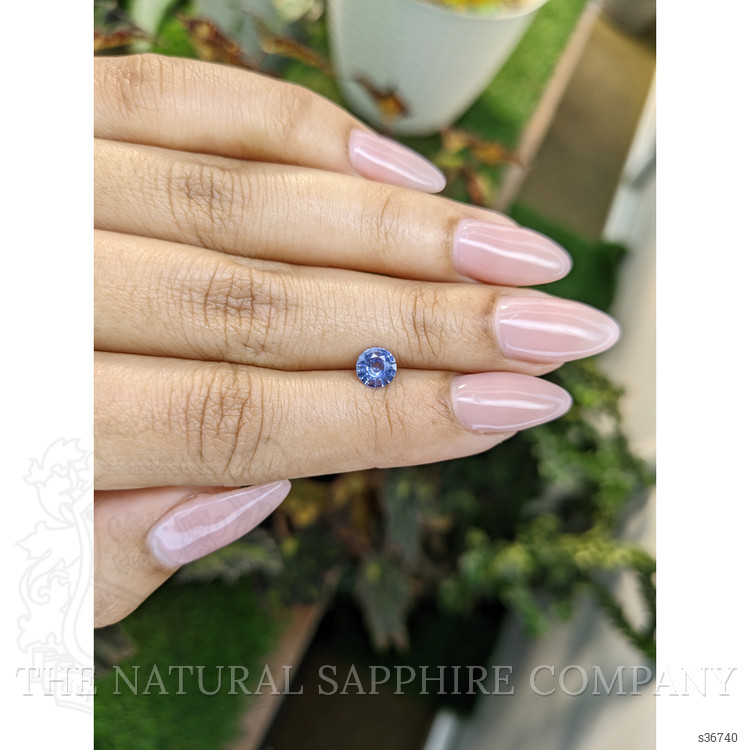 0.68 Ct. Blue Sapphire from Ceylon (Sri Lanka)