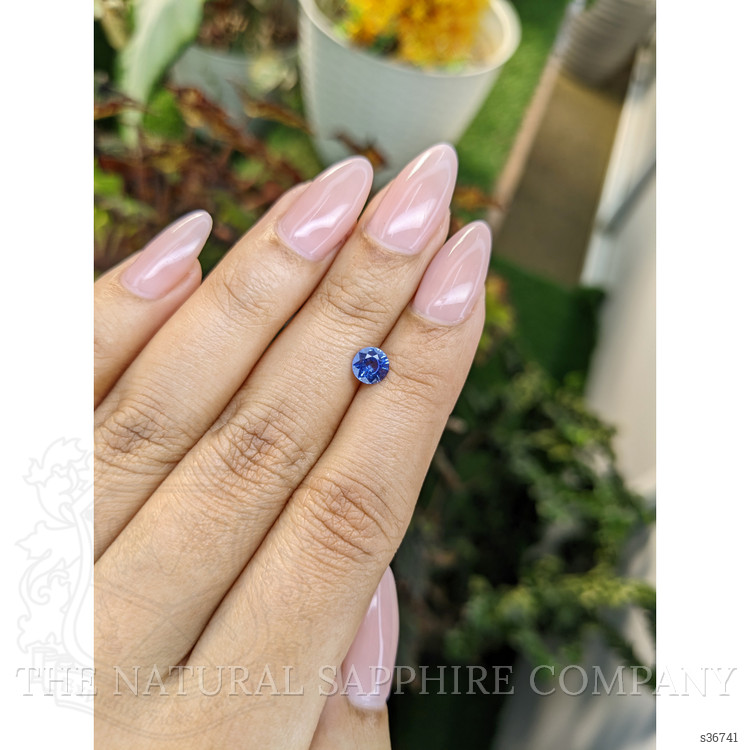 0.66 Ct. Blue Sapphire from Ceylon (Sri Lanka)