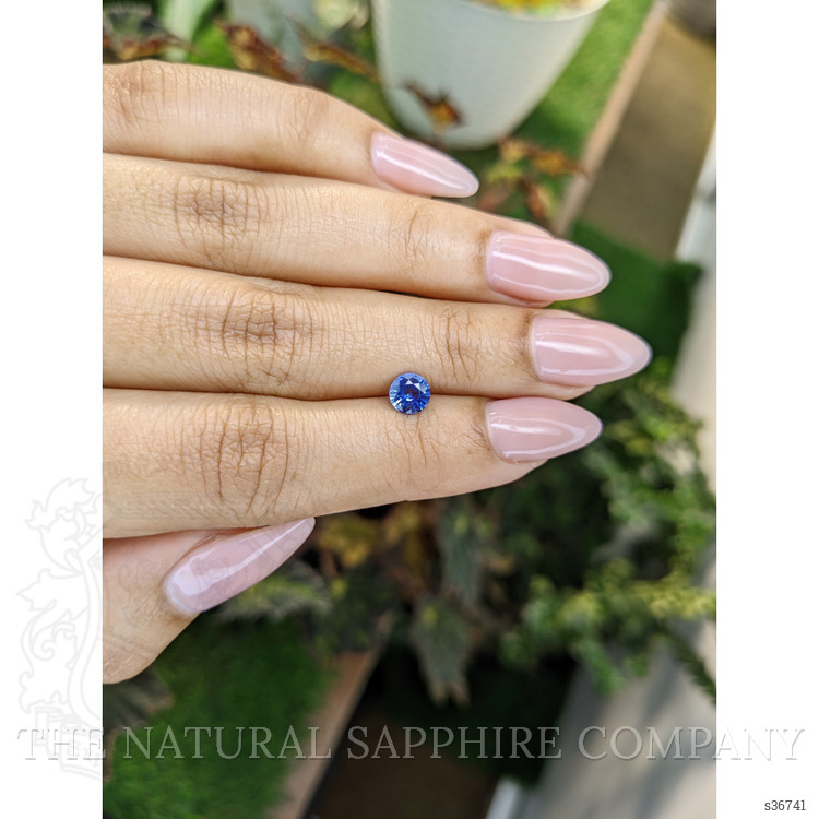 0.66 Ct. Blue Sapphire from Ceylon (Sri Lanka)