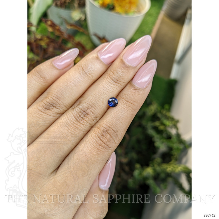 0.57 Ct. Blue Sapphire from Ceylon (Sri Lanka)