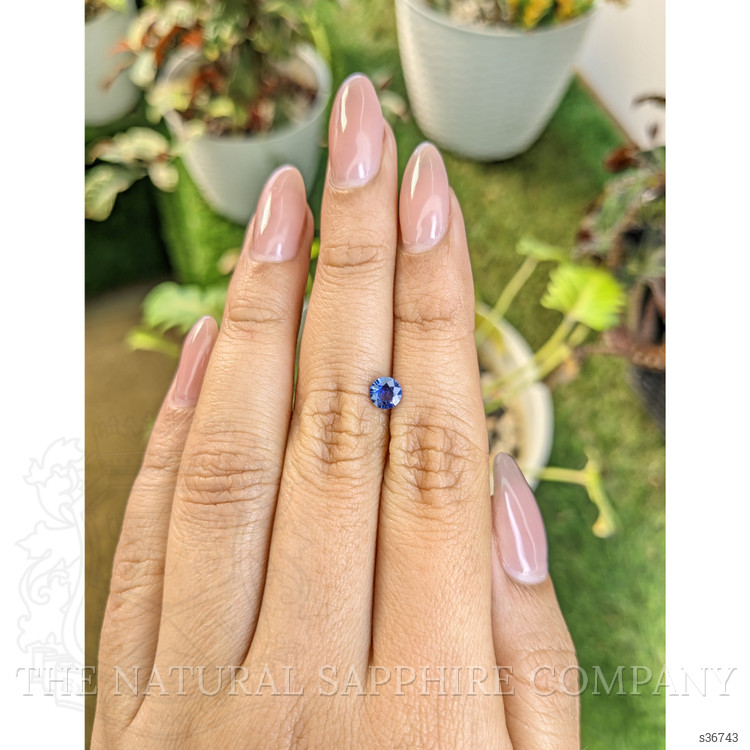 0.44 Ct. Blue Sapphire from Ceylon (Sri Lanka)