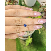 0.44 Ct. Blue Sapphire from Ceylon (Sri Lanka) Life Style