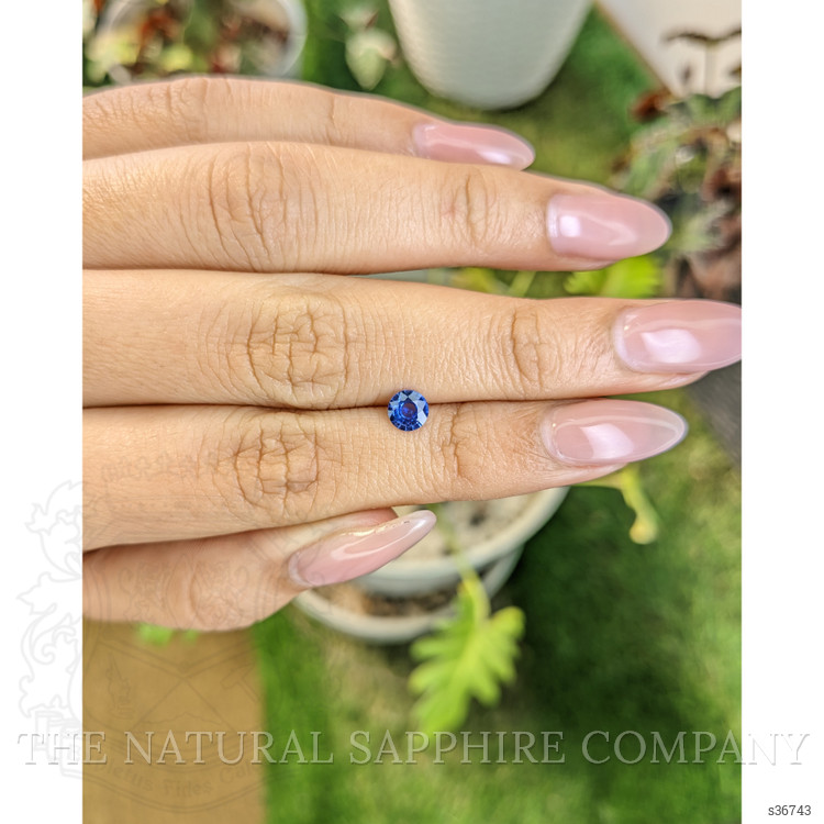 0.44 Ct. Blue Sapphire from Ceylon (Sri Lanka)