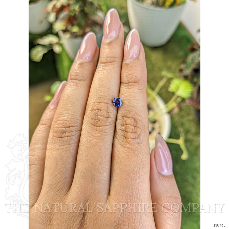 0.55 Ct. Blue Sapphire from Ceylon (Sri Lanka)