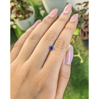 0.55 Ct. Blue Sapphire from Ceylon (Sri Lanka) Life Style