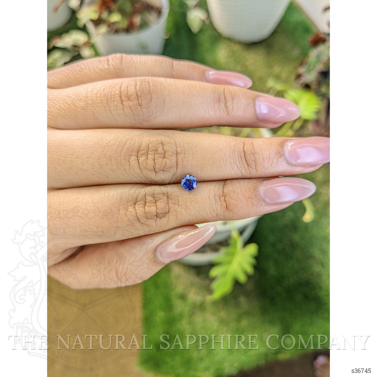 0.55 Ct. Blue Sapphire from Ceylon (Sri Lanka)
