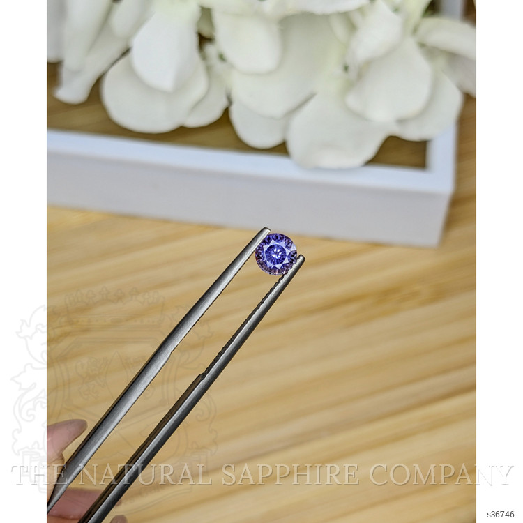 0.73 Ct. Violet Sapphire from Ceylon (Sri Lanka)