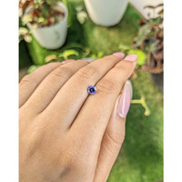 0.73 Ct. Violet Sapphire from Ceylon (Sri Lanka) Life Style
