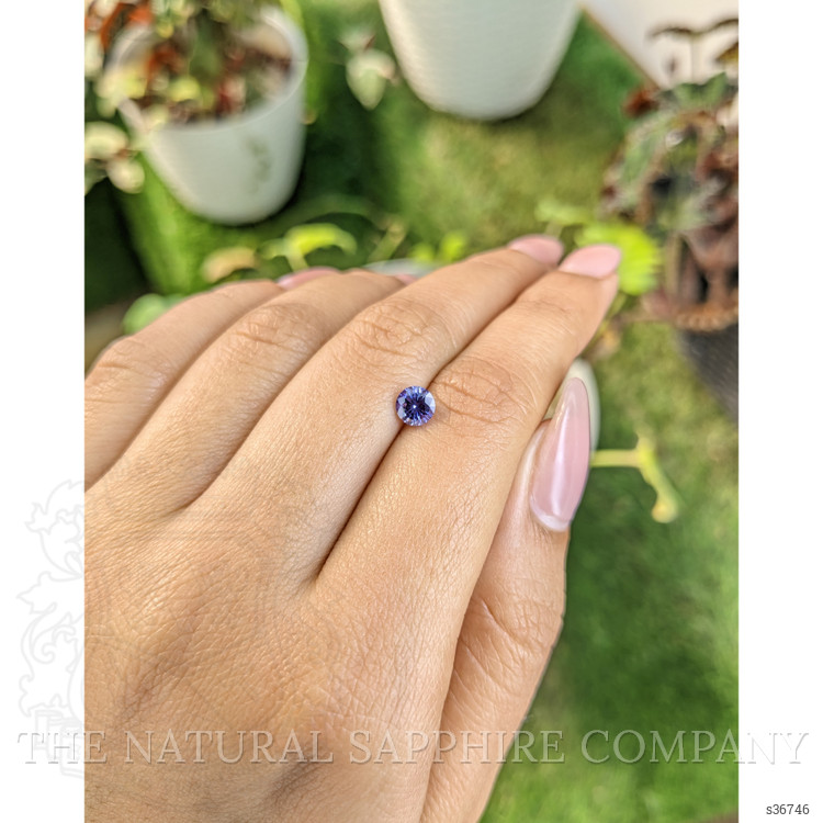0.73 Ct. Violet Sapphire from Ceylon (Sri Lanka)