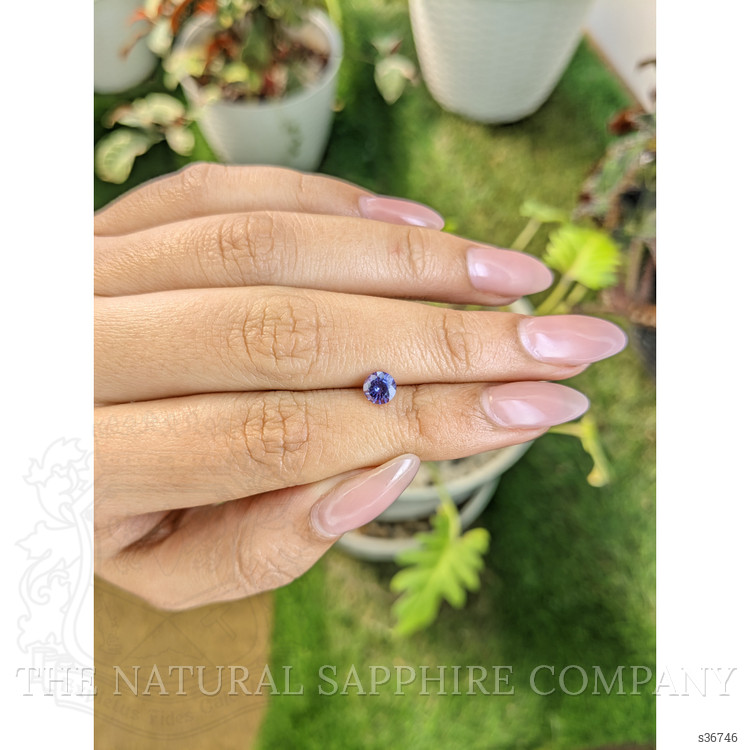 0.73 Ct. Violet Sapphire from Ceylon (Sri Lanka)