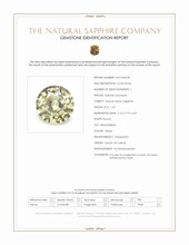 1.55 Ct. Yellow Sapphire from Ceylon (Sri Lanka) Scan Report