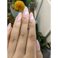 0.45 Ct. Purplish Pink Sapphire from Ceylon (Sri Lanka) Life Style