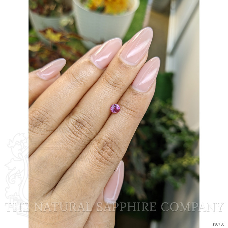 0.45 Ct. Purplish Pink Sapphire from Ceylon (Sri Lanka)