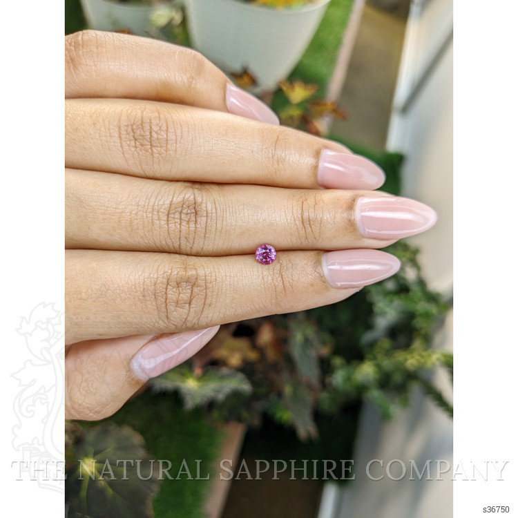 0.45 Ct. Purplish Pink Sapphire from Ceylon (Sri Lanka)