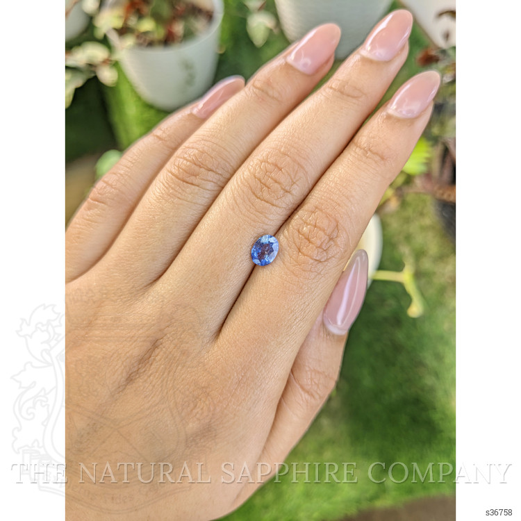 0.94 Ct. Blue Sapphire from Ceylon (Sri Lanka)