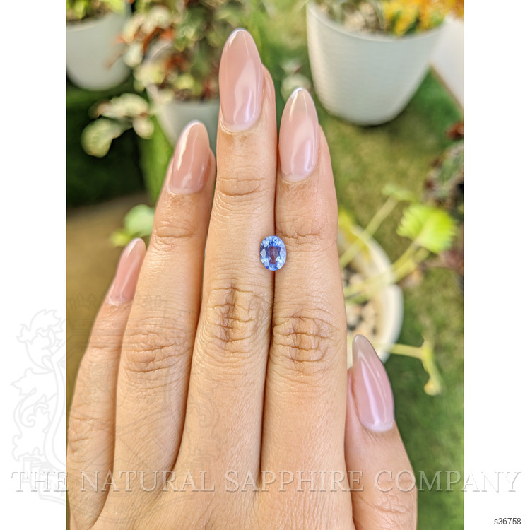 0.94 Ct. Blue Sapphire from Ceylon (Sri Lanka)