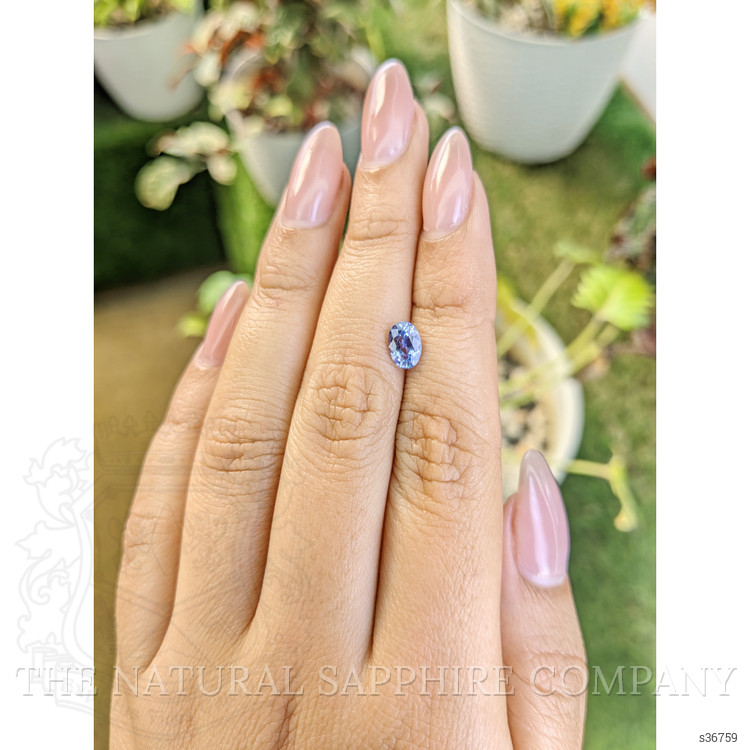 0.93 Ct. Blue Sapphire from Ceylon (Sri Lanka)
