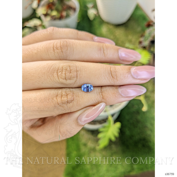 0.93 Ct. Blue Sapphire from Ceylon (Sri Lanka)