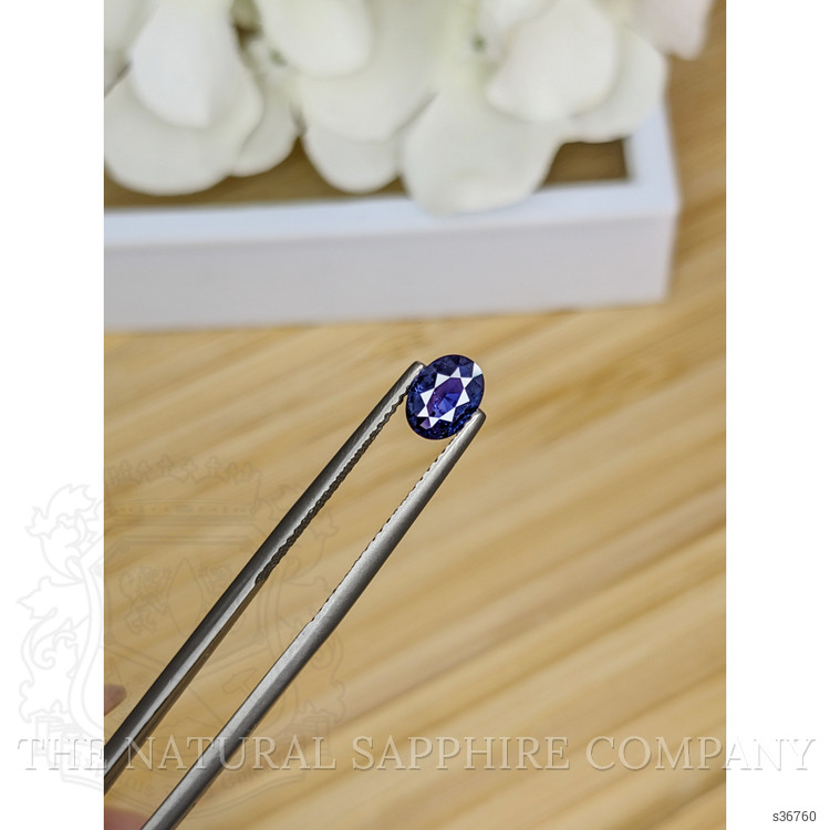 0.60 Ct. Blue Sapphire from Ceylon (Sri Lanka)