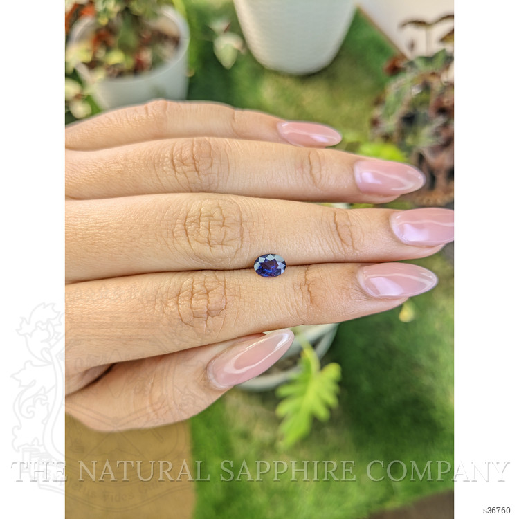 0.60 Ct. Blue Sapphire from Ceylon (Sri Lanka)