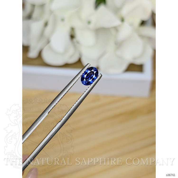 0.67 Ct. Blue Sapphire from Ceylon (Sri Lanka)