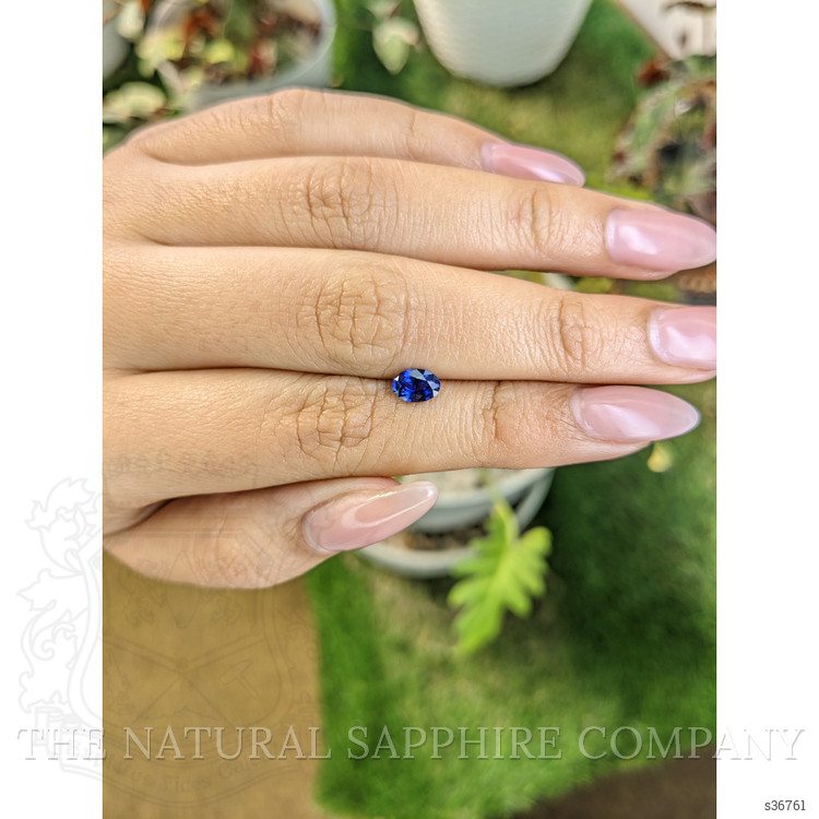 0.67 Ct. Blue Sapphire from Ceylon (Sri Lanka)