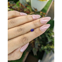 0.52 Ct. Purplish Blue Sapphire from Ceylon (Sri Lanka) Life Style