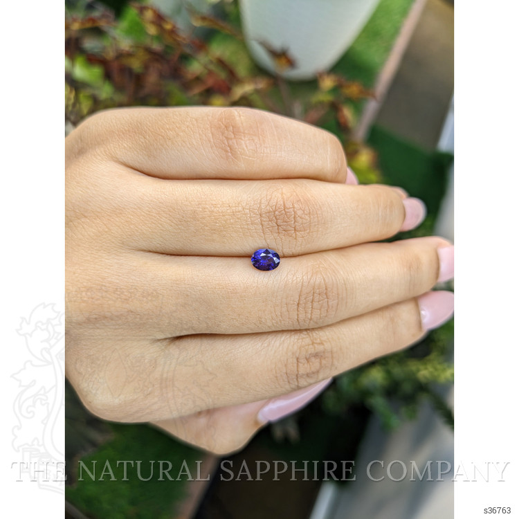 0.52 Ct. Purplish Blue Sapphire from Ceylon (Sri Lanka)