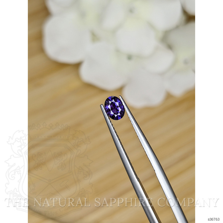 0.52 Ct. Purplish Blue Sapphire from Ceylon (Sri Lanka)