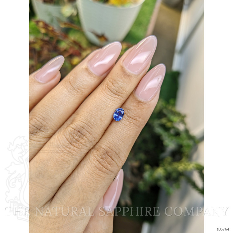 0.51 Ct. Blue Sapphire from Ceylon (Sri Lanka)