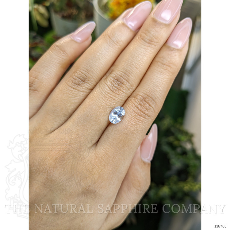 1.94 Ct. Greyish Blue Sapphire from Ceylon (Sri Lanka)