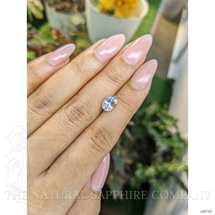 1.94 Ct. Greyish Blue Sapphire from Ceylon (Sri Lanka)