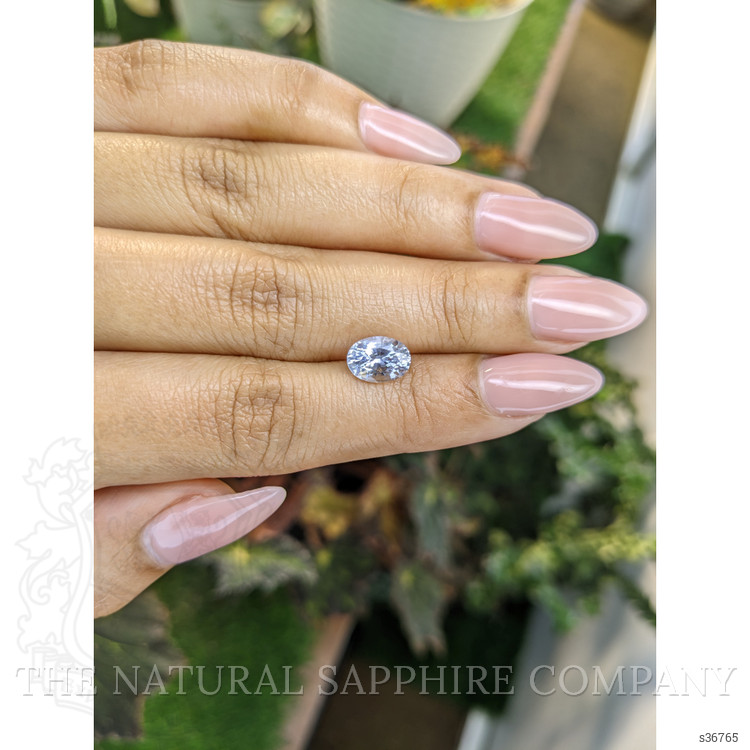 1.94 Ct. Greyish Blue Sapphire from Ceylon (Sri Lanka)