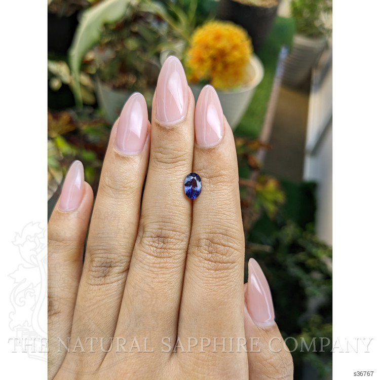 1.12 Ct. Bluish Purple Sapphire from Ceylon (Sri Lanka)