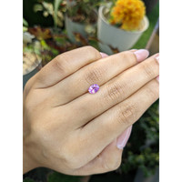 0.85 Ct. Pinkish Purple Sapphire from Ceylon (Sri Lanka) Life Style