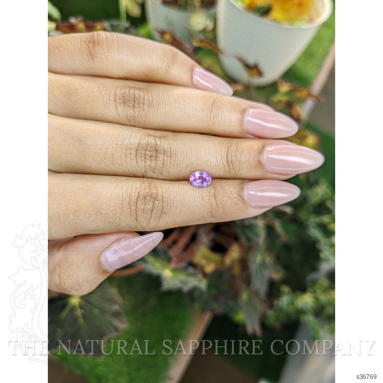 0.85 Ct. Pinkish Purple Sapphire from Ceylon (Sri Lanka)