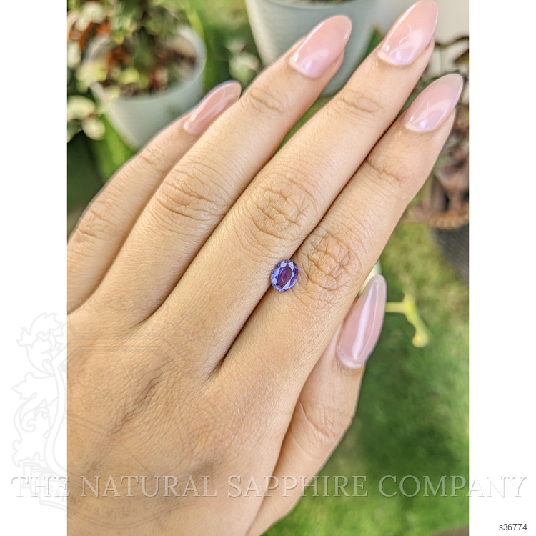 0.80 Ct. Pinkish Purple Sapphire from Ceylon (Sri Lanka)