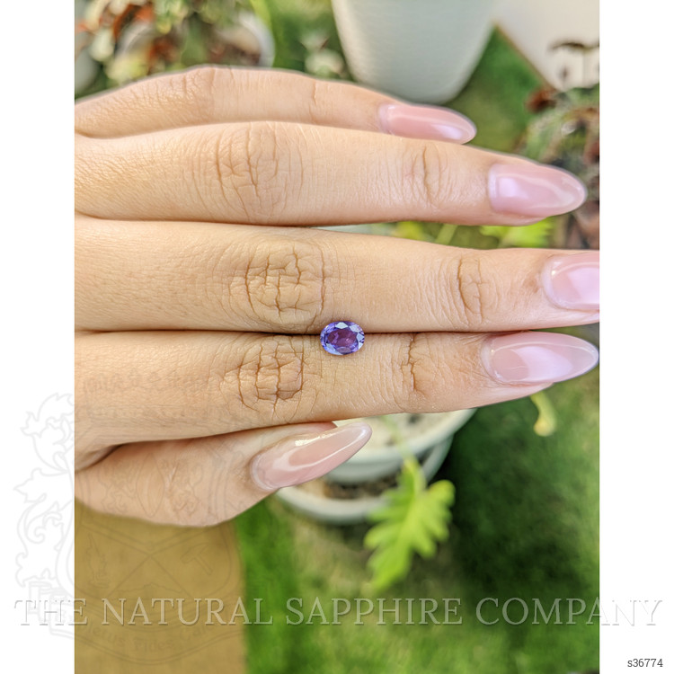 0.80 Ct. Pinkish Purple Sapphire from Ceylon (Sri Lanka)