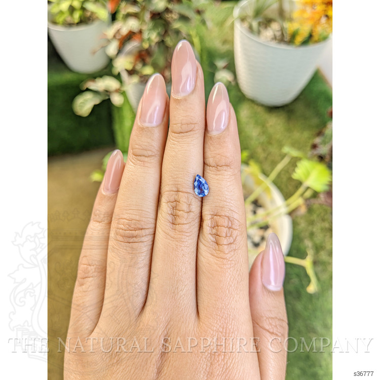 0.90 Ct. Blue Sapphire from Ceylon (Sri Lanka)