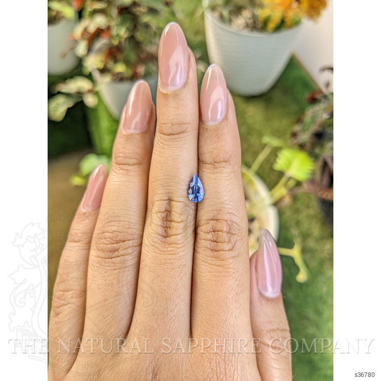 0.86 Ct. Blue Sapphire from Ceylon (Sri Lanka)