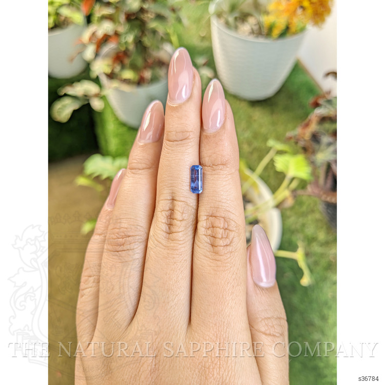 1.29 Ct. Blue Sapphire from Ceylon (Sri Lanka)