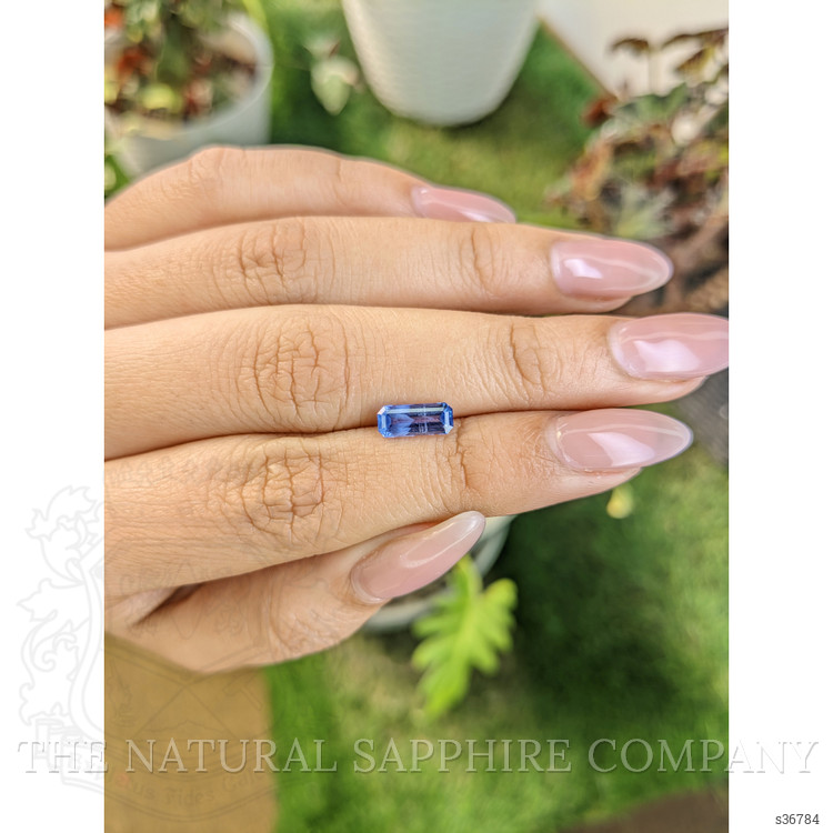 1.29 Ct. Blue Sapphire from Ceylon (Sri Lanka)