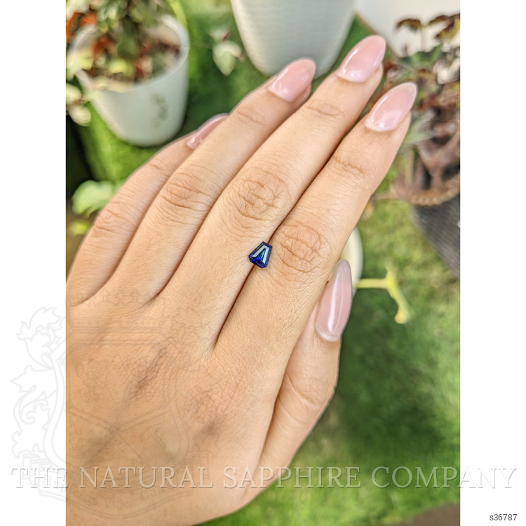 0.54 Ct. Blue Sapphire from Ceylon (Sri Lanka)