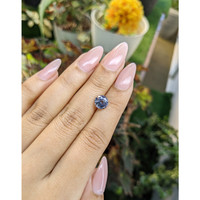2.67 Ct. Greyish Blue Sapphire from Ceylon (Sri Lanka) Life Style
