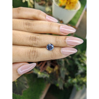 2.67 Ct. Greyish Blue Sapphire from Ceylon (Sri Lanka) Life Style