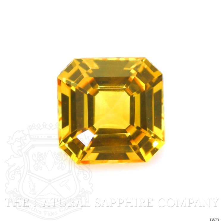 1.57 Ct. Orangish Yellow Sapphire from Ceylon (Sri Lanka)