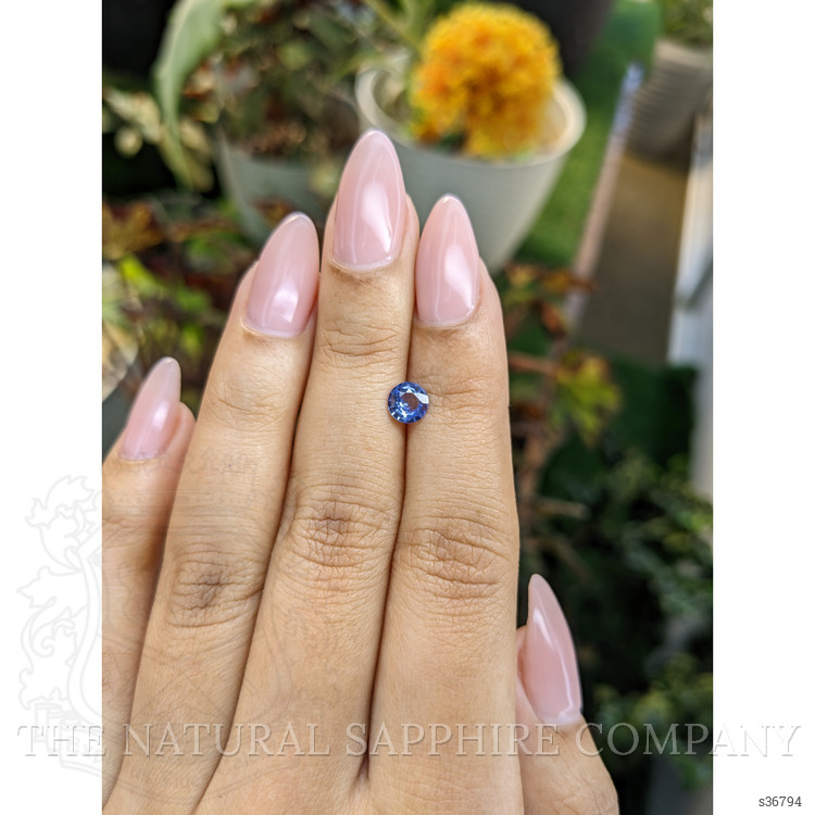 0.62 Ct. Blue Sapphire from Ceylon (Sri Lanka)