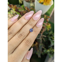 0.62 Ct. Blue Sapphire from Ceylon (Sri Lanka) Life Style