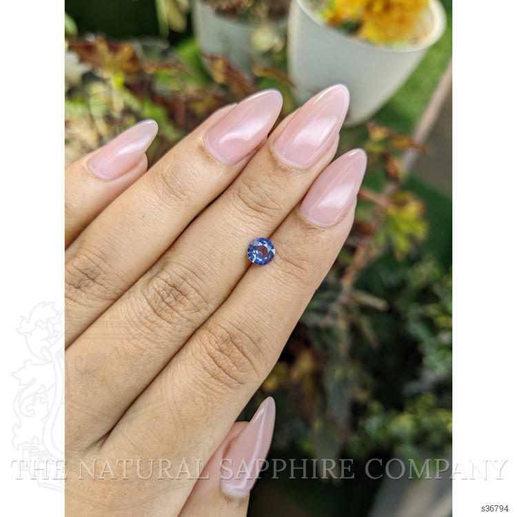 0.62 Ct. Blue Sapphire from Ceylon (Sri Lanka)